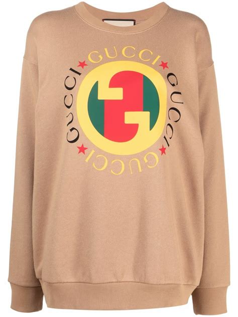 cotton sweatshirt with gucci logo buy